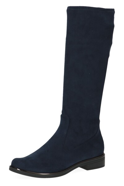Caprice Damen Elegante Stiefel Stiefel G-Weite 9-25512-41 Blau 868 Navy Stretch Textil mit CAP Airmotion