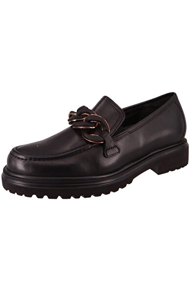 GABOR Damen Halbschuhe Loafer H-Weite 32.554 Schwarz 57 Siyah Leder