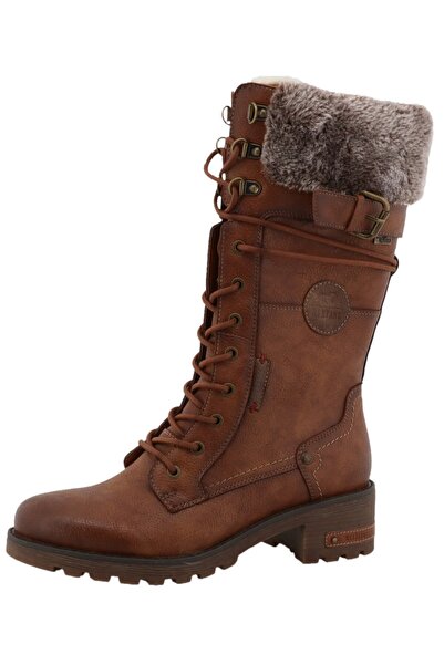 Mustang Damen Stiefel Stiefel Winterschuhe 15M0082003 Braun 012 Brown Kunstleder