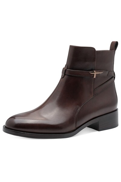 Tamaris Damen Elegante Stiefelette 1-25321-43 Braun 342 Mahogany Leder mit TO...