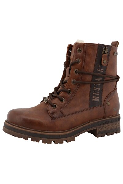 Mustang Damen Elegante Stiefelette 15M0042003 Braun 012 Brown Kunstleder