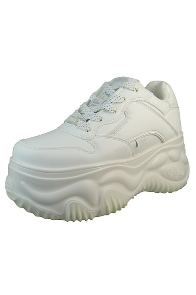Buffalo Damen Low Sneaker Blader One 1630860 Weiß White Kunstleder