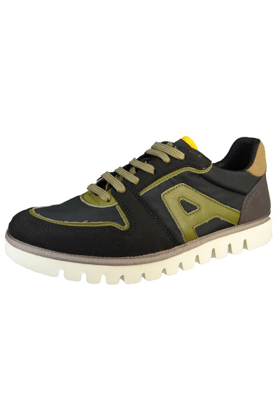 ART Herren Low Sneaker Ontario 1589 Schwarz Multi Black Leder/Synthetik