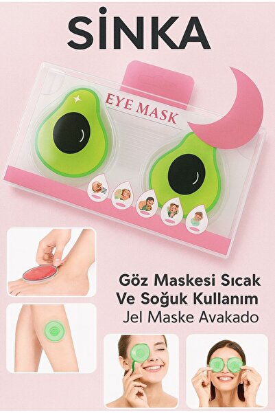 SİNKA Göz Maskesi Sıcak Ve Soğuk Kullanım Jel Maske Avakado