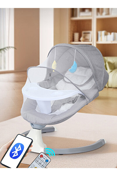 Generic كرسي هزاز كهربائي للأطفال من ليون هوم مع جهاز تحكم عن بعد