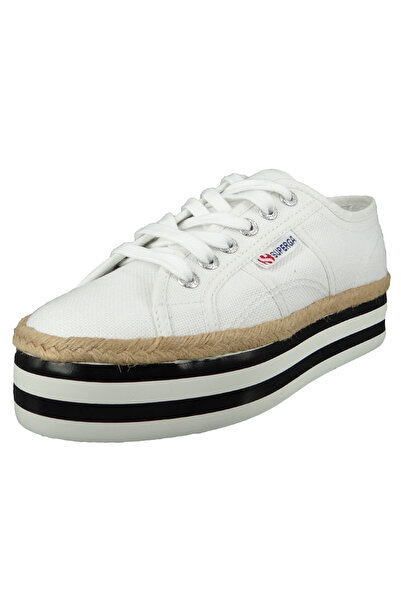 Superga Damen Low Sneaker COTROPEW STRIPED FOXING S31146W-2790 Weiß A0Z white...