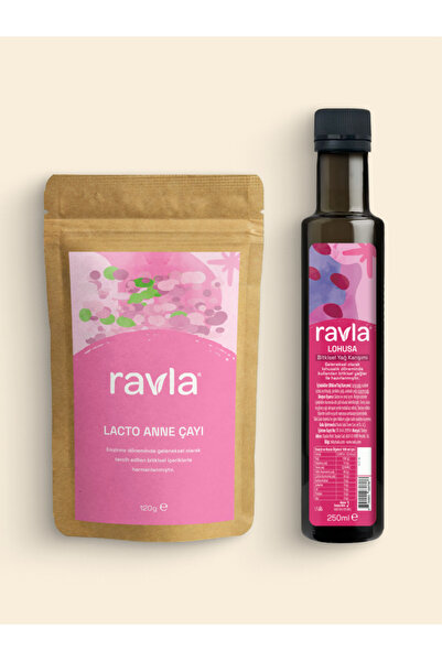 Ravla 2’li Ürün - Lohusa Bitkisel Yağ Karışımı - 250ml / Lacto Anne Çayı - 120g