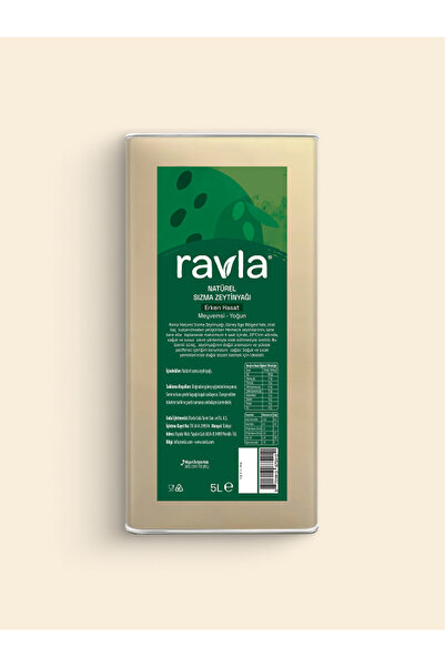 Ravla Yoğun Erken Hasat Sızma Zeytinyağı - Sofralık 5L