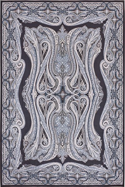 Kaşmir Halı Ipek Moroccan Blue Salon Halısı