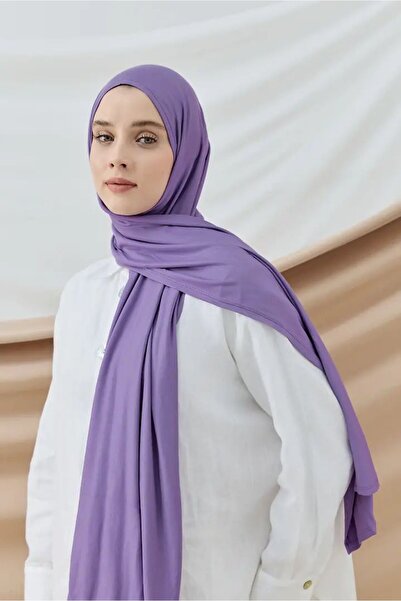 Modakaşmir Aminenesil Моден кашмирен плетен шал Hyacinth