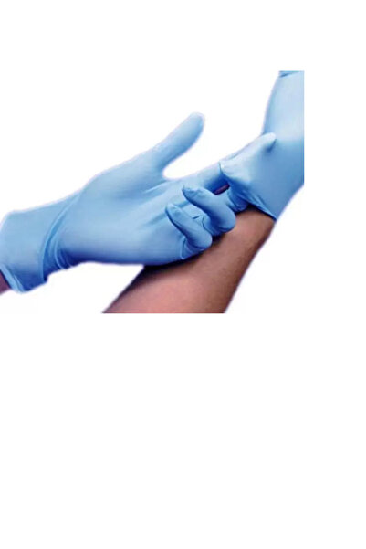 Cosmeticos Mănuși din nitril Mercator Nitrylex BLUE - L