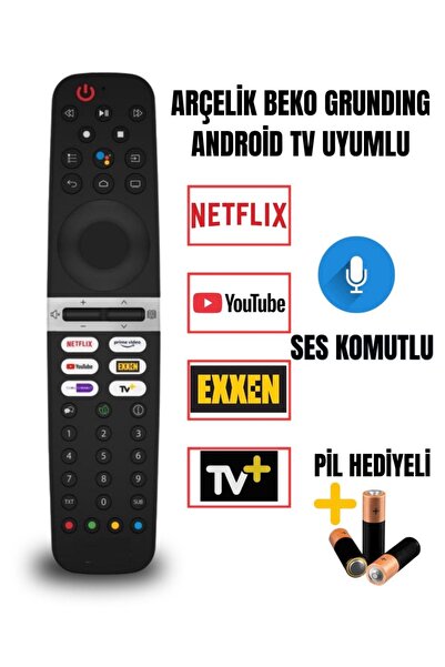 Suntel Arçelik Grundig Android TV’lere birebir uyumlu sesli komut özellikli