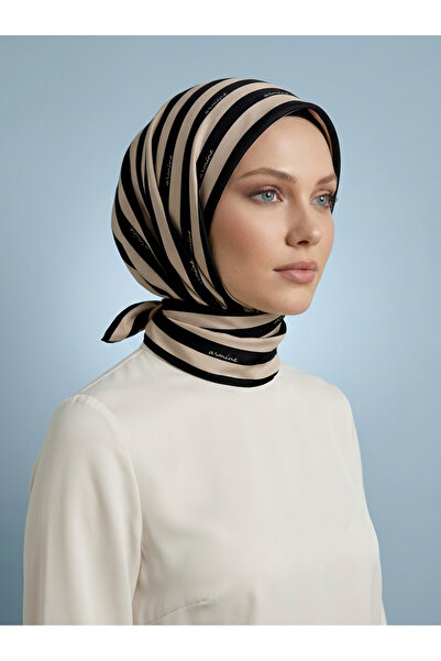 Armine Nostalji Serisi - Çizgili İpek Eşarp