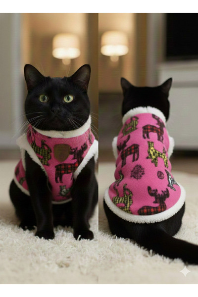 Winnie The Pet Kedi &Köpek Kıyafeti Noel Yılbaşı Geyik temalı S Beden Kazak