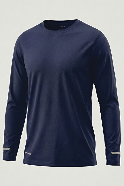 GHASSY CO. Men's Moisture Wicking Performance Long Sleeve Workout Tshirt