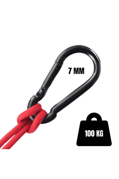 EgeÇelikHalat Siyah Karabina, Kamp, Hamak ve Outdoor