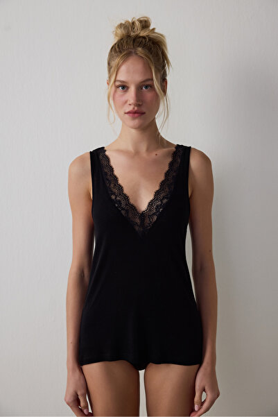 Penti Black Cashmere Blend Tank Top