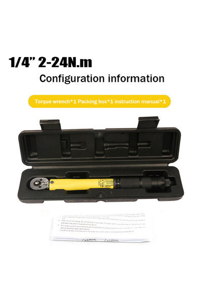 Choice مفتاح عزم دوران Y 1-4 2-24 نيوتن متر 1/4 بوصة، مفتاح عزم دوران دقيق قابل للعكس، مفتاح احترافي للدراجات