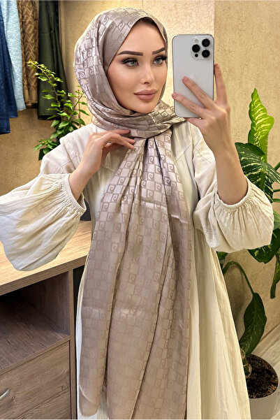 CUOCA LOUNGE Geometrik Desenli Pamuk İpek Şal