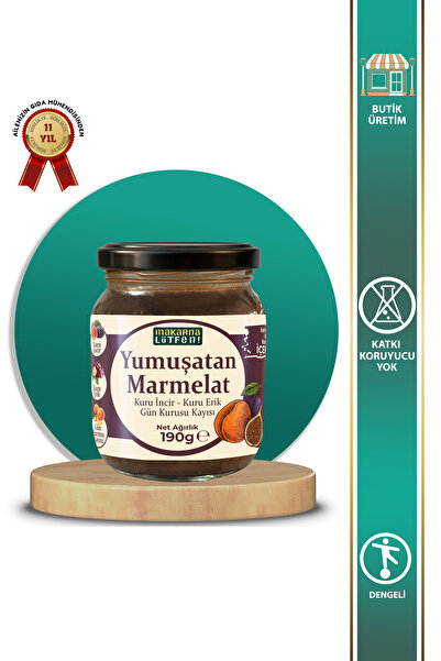 Makarna Lütfen Yumuşatan Marmelat (Kuru İncir-Kayısı-Erik - 190 gram)