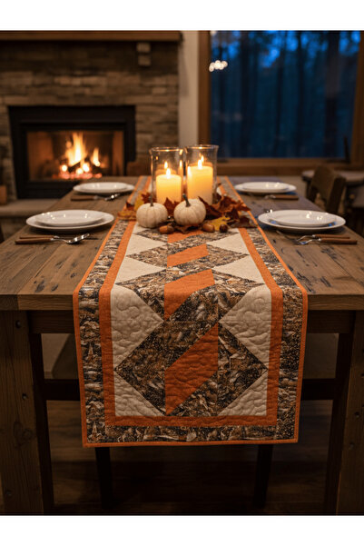 Ays Quilt مفرش طاولة مرقع مصنوع يدويًا - مفرش طاولة مزخرف