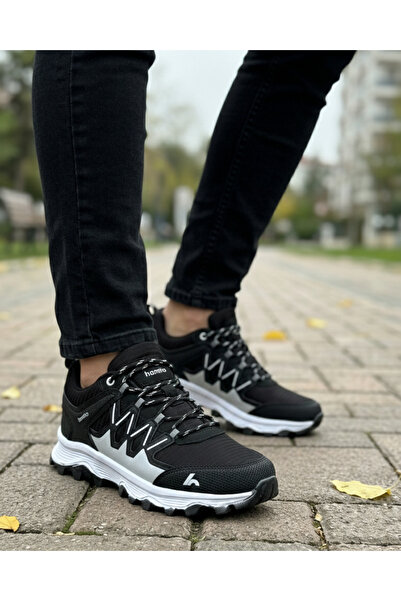 homiro Pantofi pentru exterior impermeabili pentru bărbați - alb-negru