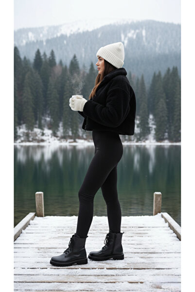 37Numara BÜYÜK NUMARA KADIN POSTAL BOT 41-42-43-44-SİYAH CİLT