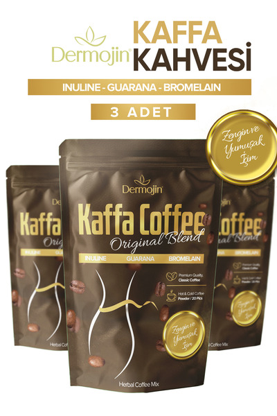 Dermojin 3 Adet - Kaffa Kahvesi ( Inulın , Bromelaın ,guarana )