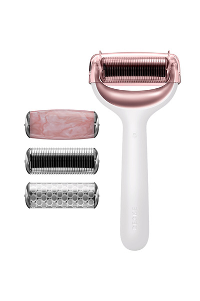 Geske Dermaroller Cihaz (Mikro İğneli, Buz Başlığı, Pembe Kuvars Başlıklı) Mi...