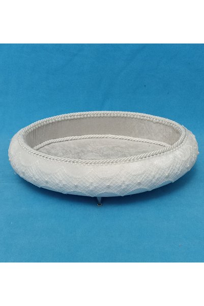 FNT Velvet Laced Towel Holder Organizer Box Gift Bundle Dowry Holder