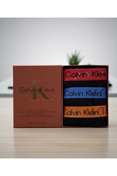 ModellaA 3’lü Erkek Modal Boxer Seti – Renkli Bel Lastikli