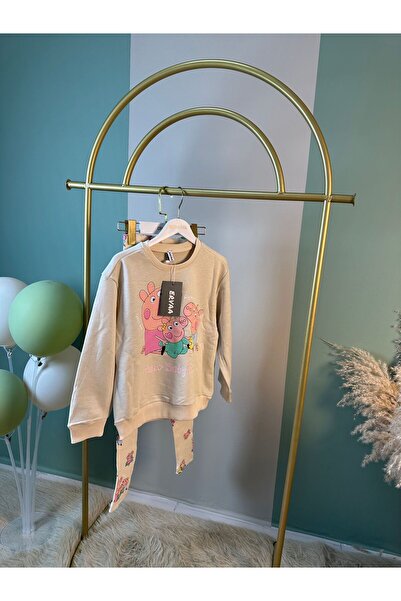 ervaa kids Girls' Leggings Set 3-Thread Sweat-Leggings Cotton Printed