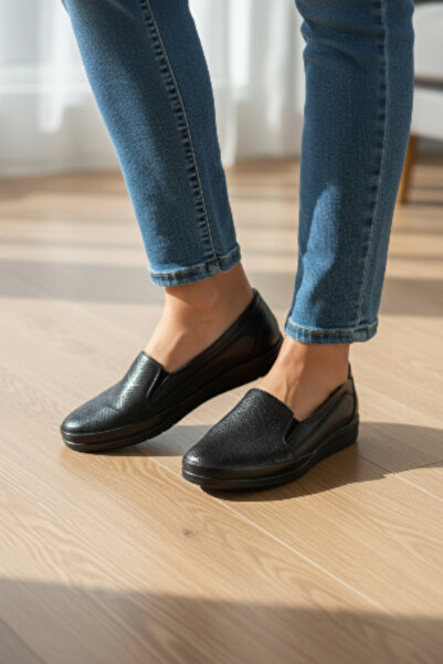 Gönbeler Genuine Leather Soft Orthopedic Non-Slip Friendly Daily Loafer Shoes