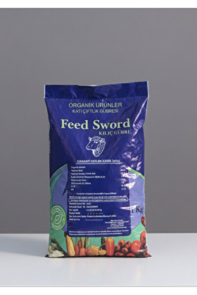 FEED SWORD 1 Kg Isıl Işlem Görmüş Yanmış Elenmiş Koyun Gübresi Organik Doğal Katı Çiftlik Gübresi