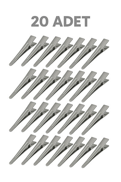 20 Pcs Aluminium Hair Collets - Hairdresser Blow-Dry Collets