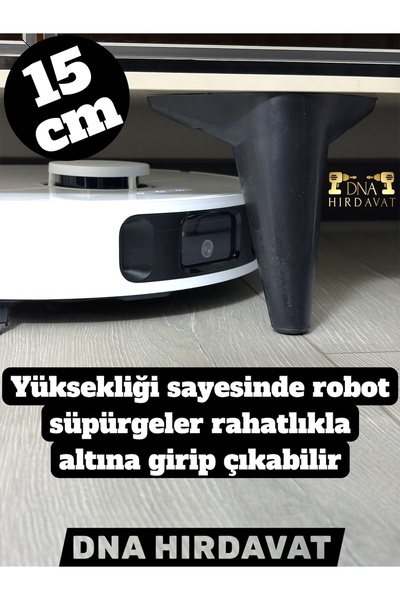 DNA HIRDAVAT Plastik Ayak Mobilya Koltuk Masa Dolap Baza Ayağı (Siyah-Beyaz-K...