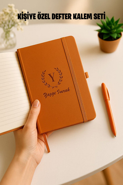 Mio Life KİŞİYE ÖZEL VİNTAGE İSİMLİ DEFTER KALEM SETİ KALEM HEDİYELİ