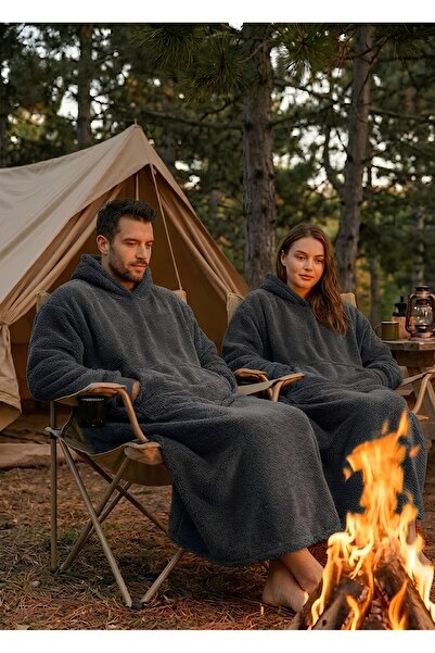 Packho Welsoft Kapüşonlu Giyilebilir Battaniye – Unisex Oversize