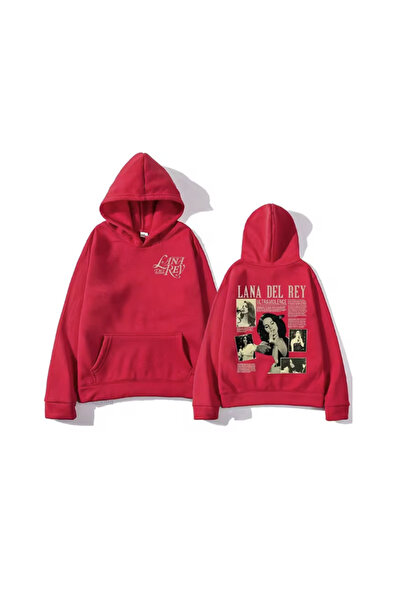 LA GULER Lana Del Rey Printed Unisex Oversize Sweatshirt - 3 Thread Cotton, Sardon Hoodies