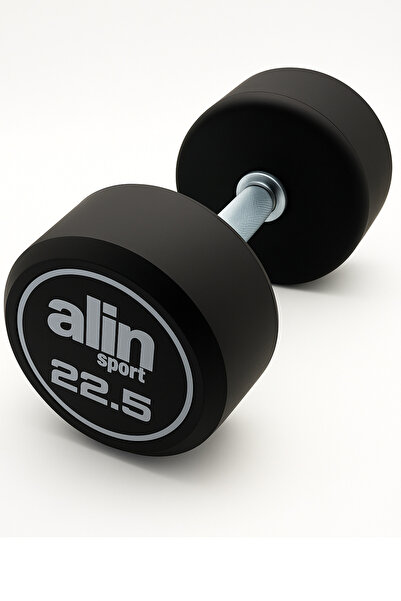 AlinSport Profesyonel Kauçuk Kaplı Dumbell (Dambıl) 22.5 KG