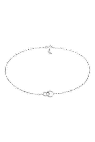 ELLI Halskette Damen Choker Kreis Minimal Basic Trend aus 925er Sterlingsilber