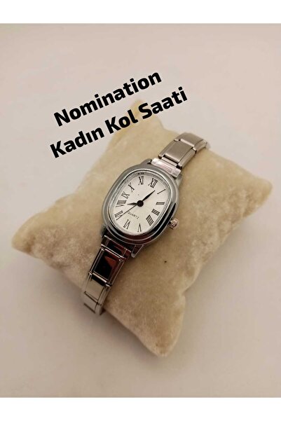 Brality ساعة يد نسائية من نومينيشن كودون تريند (لون فضي)... الساعة ذات الهيكل...