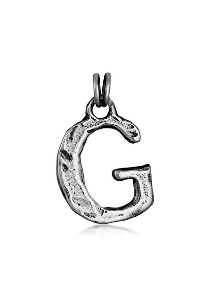 HAZE & GLORY Anhänger HG – Herrenanhänger aus 925er Sterlingsilber, Herrenschmuck, oxidiertes Silber pe