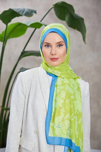 İpekhan Pistachio Green Nature Fulya Soft Shawl - 3041-10