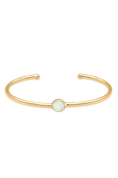ELLI Armband Armreif Opal Geo Trend 925 Sterlingsilber