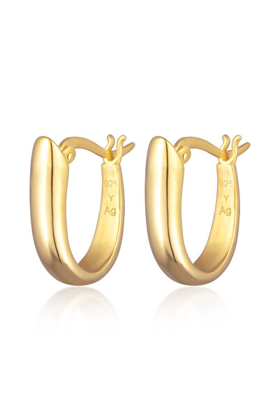 ELLI Ohrringe Damen Creolen ovale klobige Creolen aus 925er Sterlingsilber