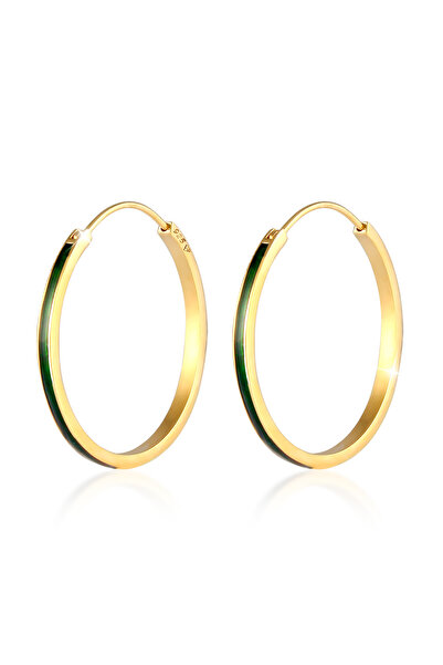 ELLI Ohrringe Glitzernde Creolen aus 925er Sterlingsilber