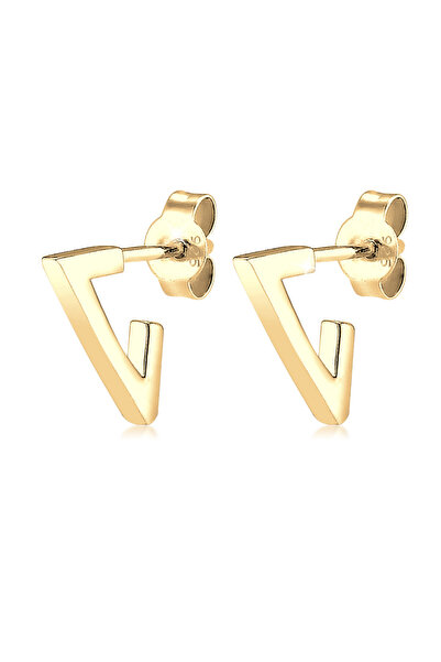 ELLI Earrings Basic Geo Creole Dreieck 925 Sterling Silber