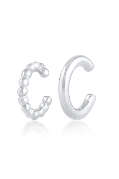 ELLI Ohrstecker-Set für Damen, 2 Kugeln, schlichtes, minimalistisches Design, aus 925er Sterlingsilber