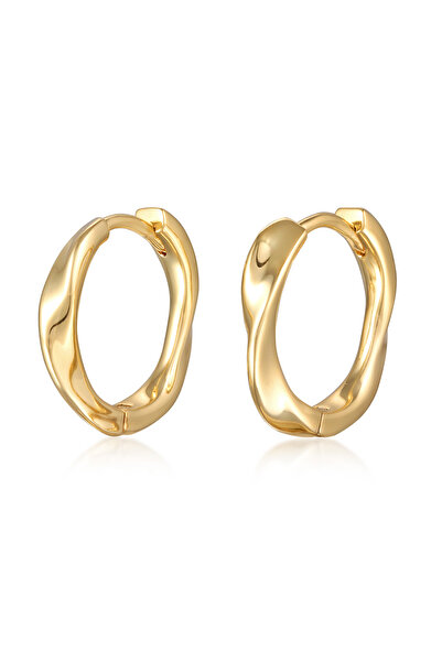 ELLI Ohrringe Damen Creolen Twisted Look Goldfarben